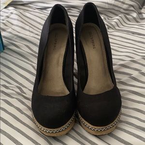 Spring super high wedge pumps